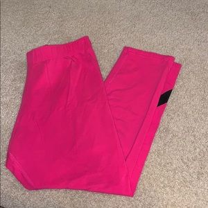 pink nike leggings